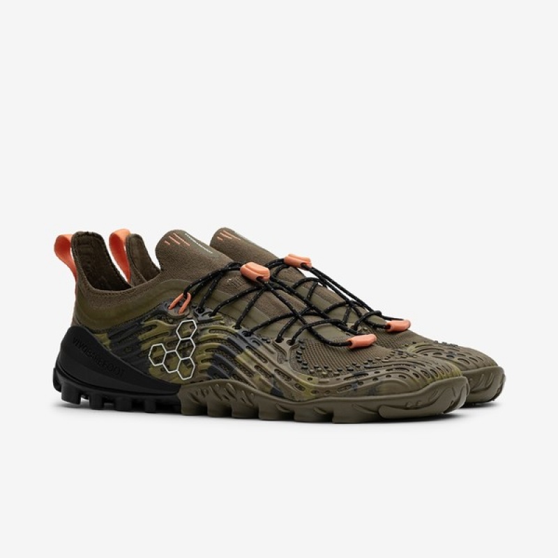 Vivobarefoot Hydra Esc Jjf Women's Trail Running Shoes Dark Olive | 26107KCWB