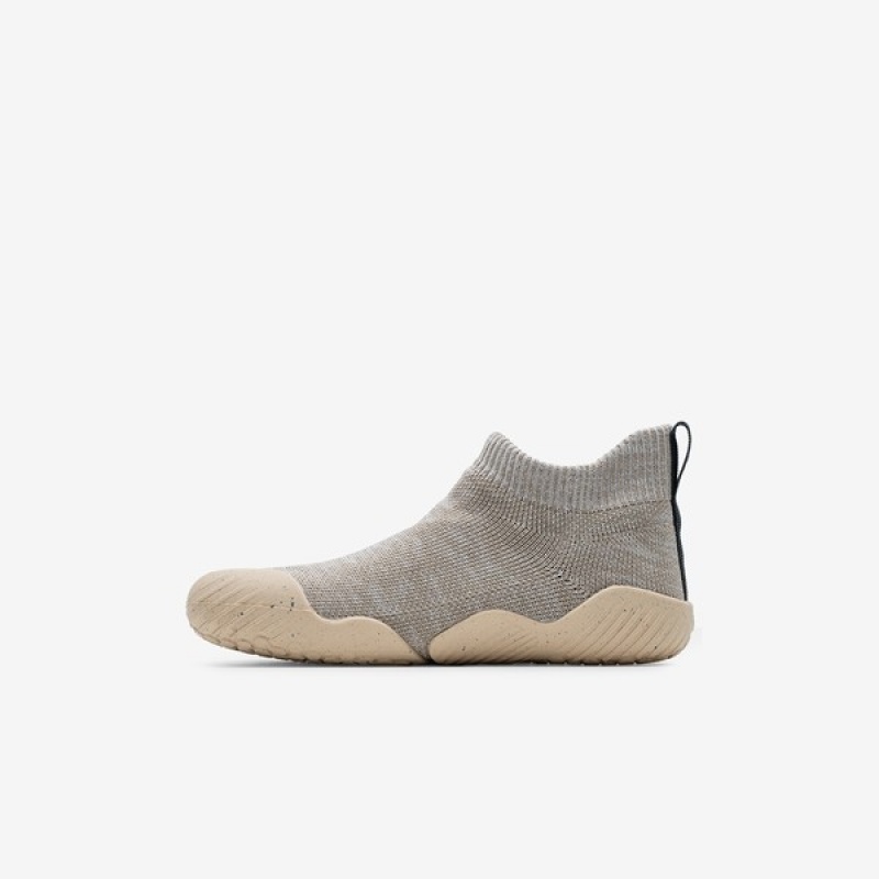 Vivobarefoot Pluma Knit Kids Grey | 73218OFPT