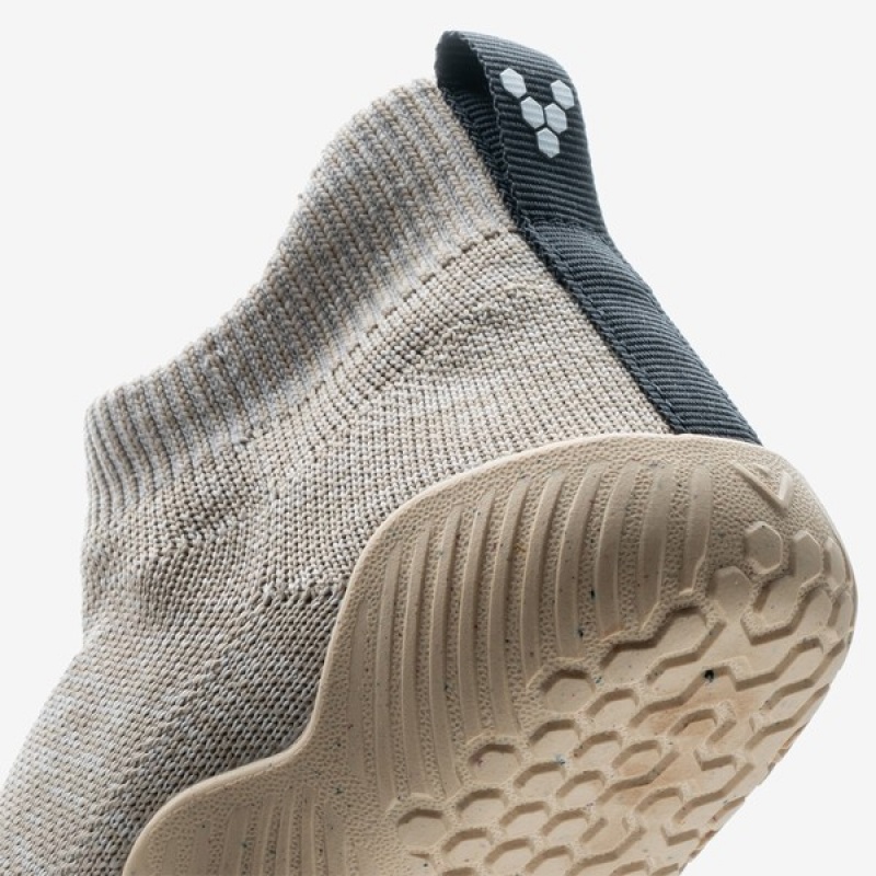 Vivobarefoot Pluma Knit Kids Grey | 73218OFPT