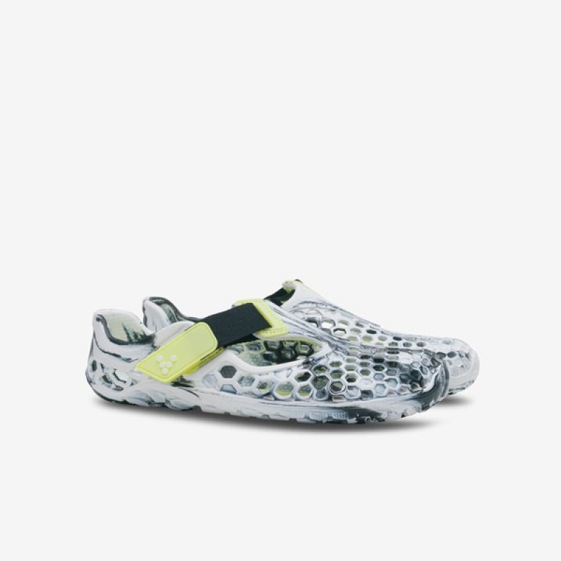 Vivobarefoot Ultra Bloom Kids Obsidian / White | 32469CIOP